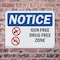 Signmission Gun Free Drug Free Zone, 10 in W x Rectangle, Plastic OS-2PACK-NS-P-710-L-15754 - alternate 4